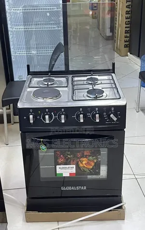 Black 60*60 Globalstar Jet 3+1 Standing Cooker With Electric Oven