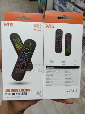 Air Bluetooth Mouse Remote + Mini Keyboard M5