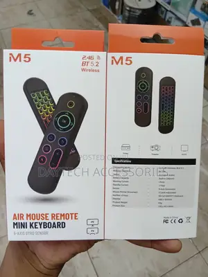 Air Bluetooth Mouse Remote + Mini Keyboard M5