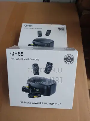 Wireless Lavalier Dual Receiver Microphone Qy88 Magnetic Mic