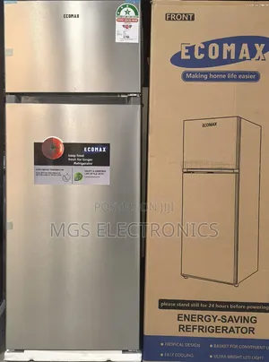 Ecomax 230 Litres Dark Silver Double Door Fridge