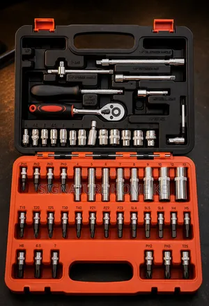 1/4" 53pc Dr Socket Spanners Tool Box Set