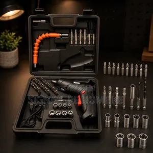 47pc Rechargeable Drill Screw Driver Tool Box Set