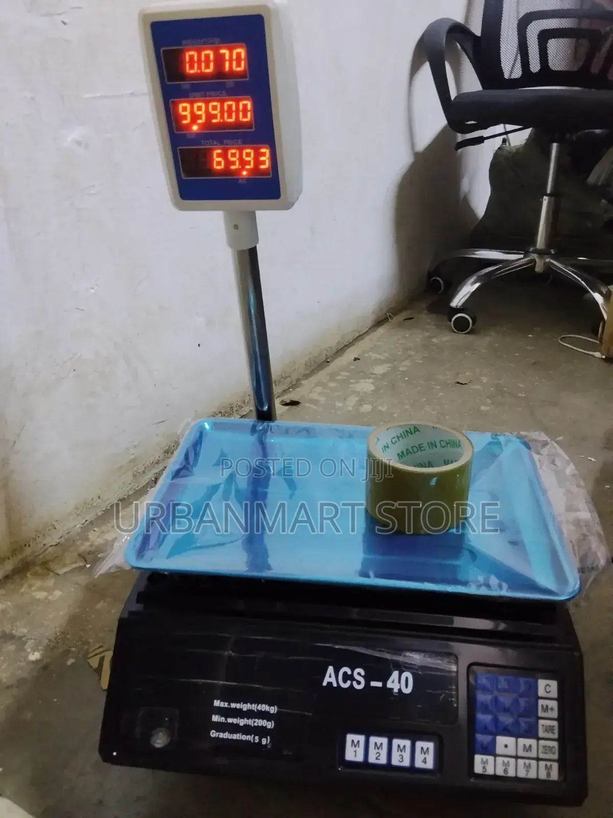 Acs 40kg Digital Price Computing Scale With Arm