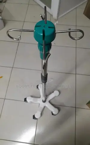 Quality Medical Drip Stand With 4 Hooks / Iv Pole