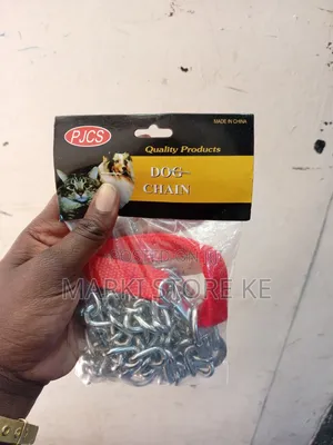 Dog Chain 4.0mm With a Red Ribbon /Dog Leash