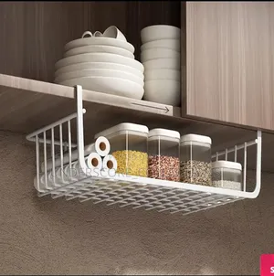 1pc White/Black Hanging Net Basket