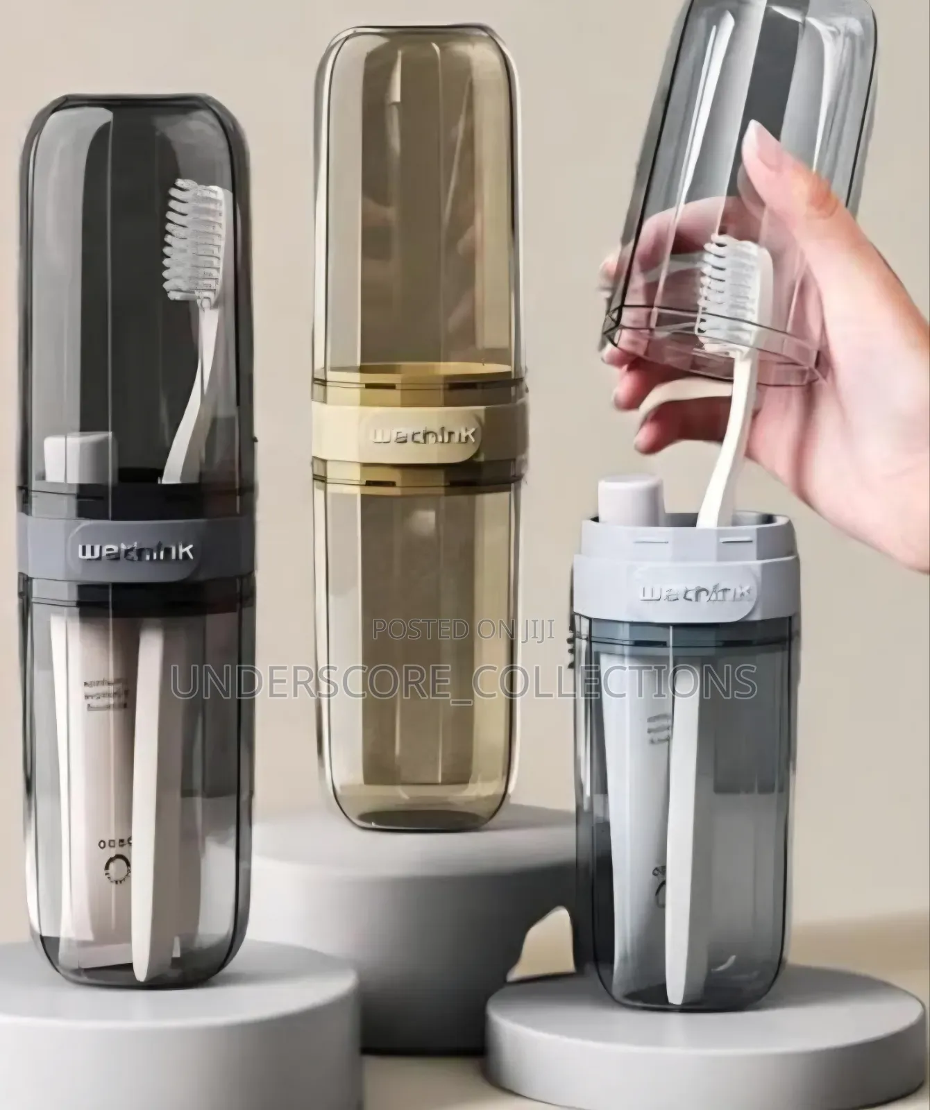 Portable Tooth Brush/Paste Holder
