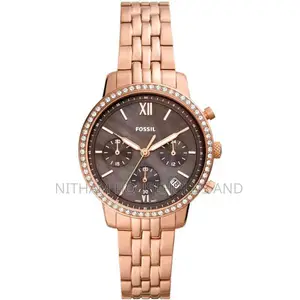 Fossil Es5218 Neutra Rose Gold Chronograph Watch for Women