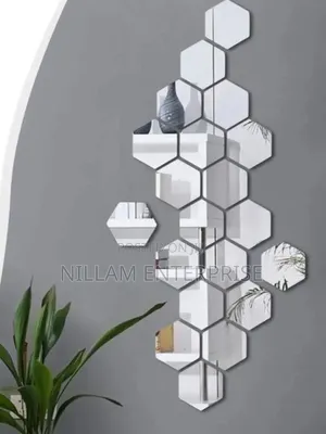Hexagon Acrylic Mirrors/Peel Stick Mirrors 12pcs Set