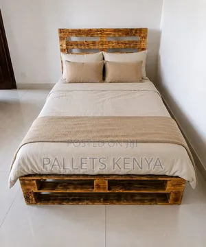 4×6 Pallet Bed – Durable Wooden Frame With Comfortable Support.Mnm
