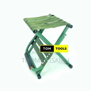 Green Extra Strong Foldable Aluminium And Nylon Canvas Camping Chair