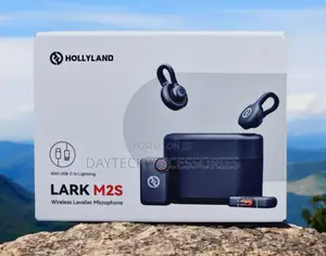 This Is a Hollyland Lark M2s Wireless Lavalier Microphone System