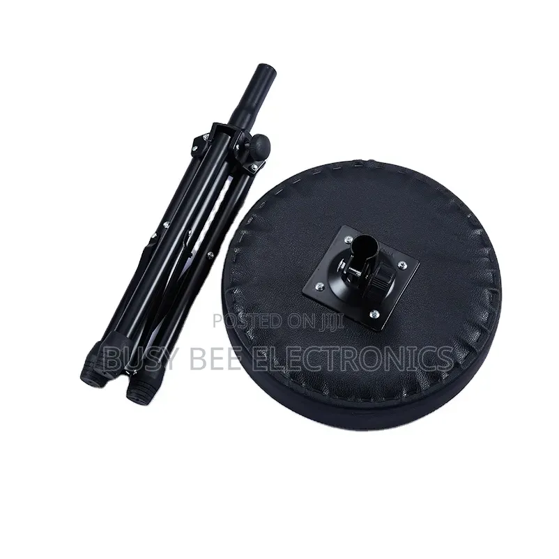 Adjustable Height Black Drum Stool