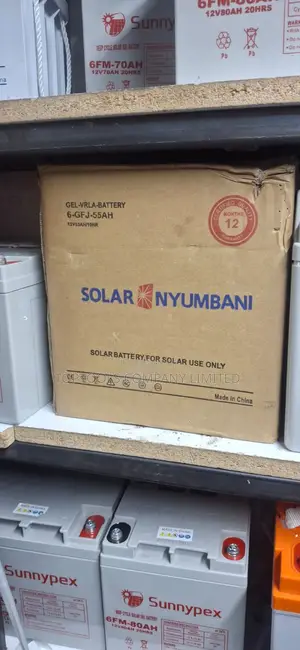 Gel Vrla Solar Nyumbani Backup Battery 55ah 12v
