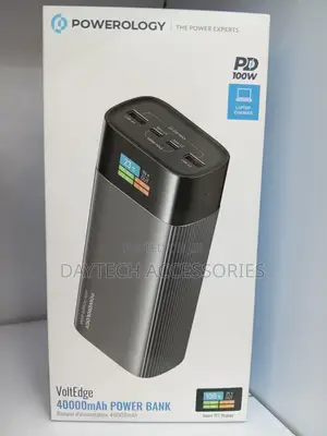 Powerology Voltedge 40000mah Power Bank 145w Output | Dual Usb-C 100w
