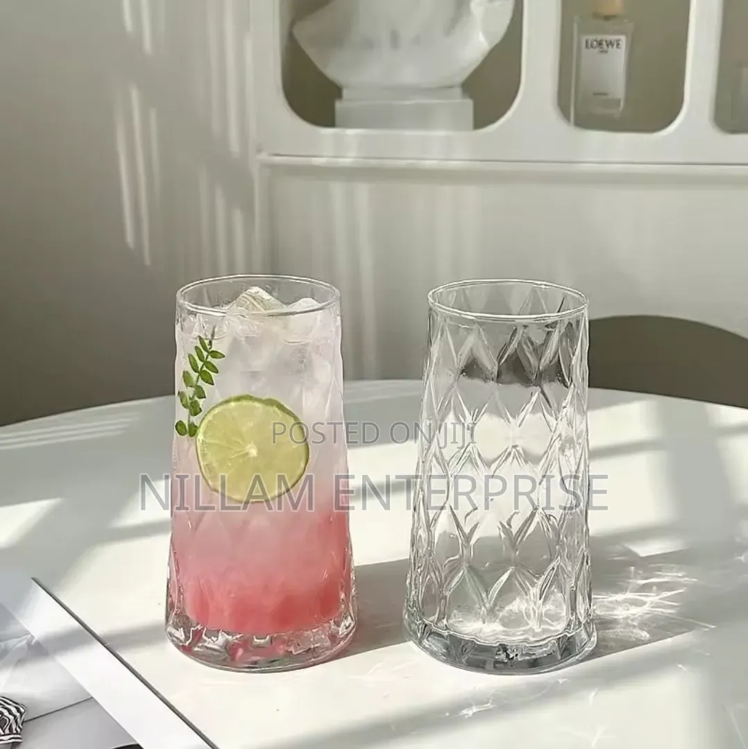 6pcs Diamond Rhombus Multifunctional Glass Cups*