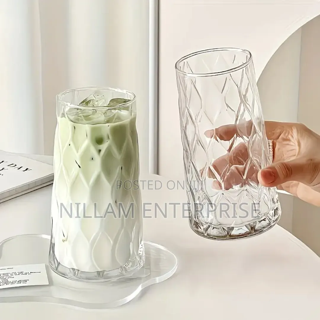 6pcs Diamond Rhombus Multifunctional Glass Cups*