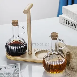 Glass Oil Pot Set