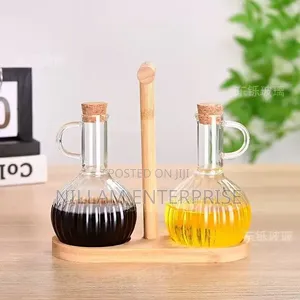 Glass Oil Pot Set