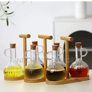 Glass Oil Pot Set