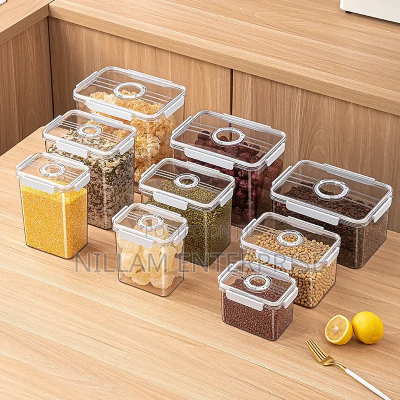 3pcs Set Acrylic Food Storage Containers*