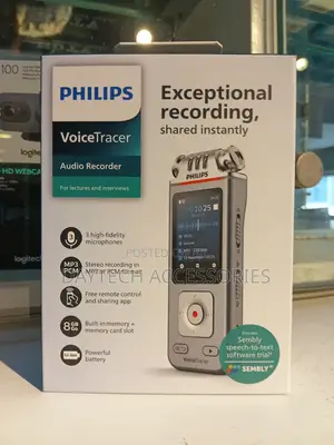 Philips Dvt4115 3-microphone Voice Recorder App Control Sharing