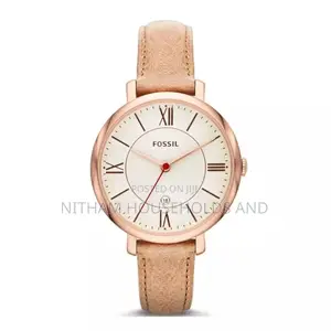 Fossil Es3487 Jacqueline Sand Leather Watch for Women