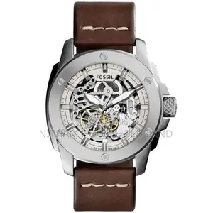 Fossil Me3083 Machine Automatic Brown Leather Watch for Men