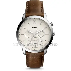 Fossil Fs5380 Neutra Chronograph Brown Leather Watch for Men