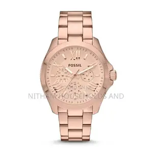 Fossil Am4511 Cecile Rose Gold Tone Watch for Women