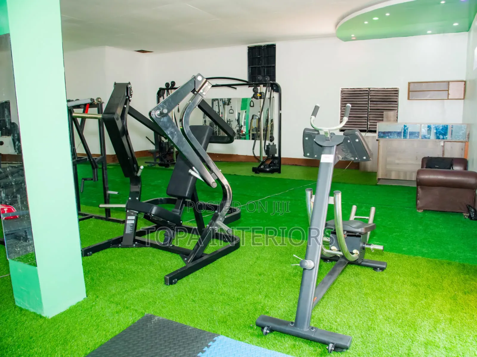 Fake Grass for Gym Exercise Area Artificial Turf Grass Fluffy Carpets