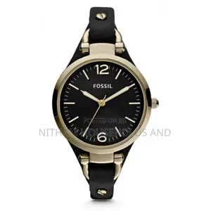 Fossil Es3148 Georgia Three Hand Leather Watch for Women