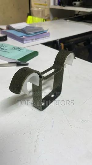 Strong Brass Ceiling Brackets for Double Rod Mounting