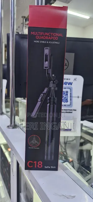 Selfie Stick C18 Multifuctional Quadrapod Tripod Stand