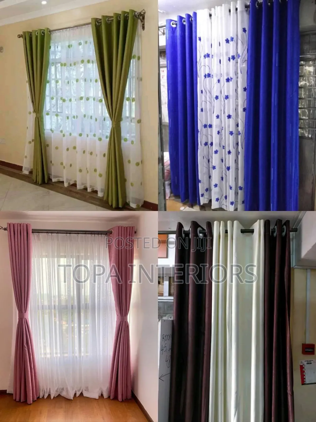 Decorative Plain Curtains for Windows and Doors