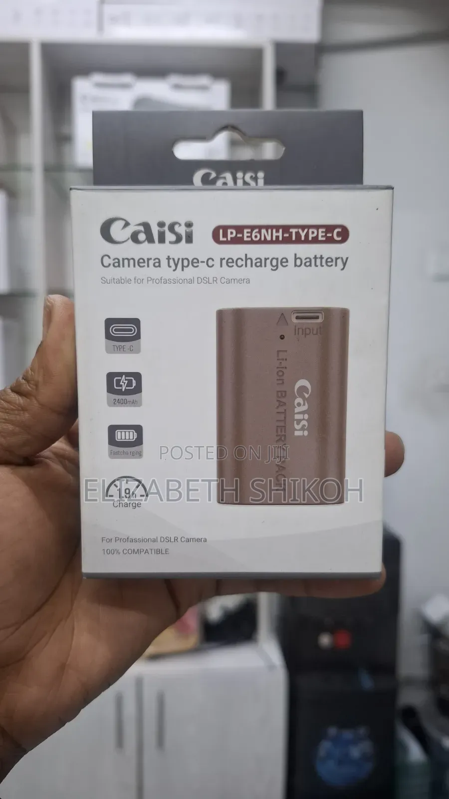 Caisi Lp-E6nh Type-C Recharge Battery