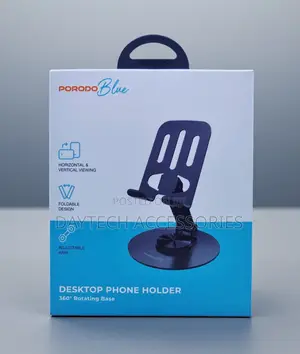 This Is a Porodo Blue Desktop Phone Holder - Black