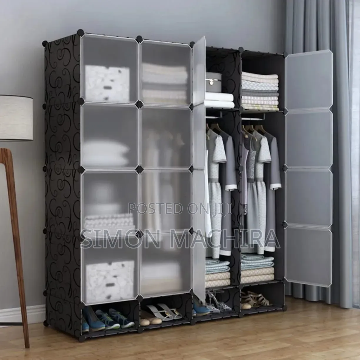 4 Door Plastic Wardrobe