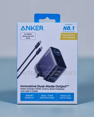 Anker Charger (140w, 4-Port, Pd 3.1) With Usb-C Cable - Black