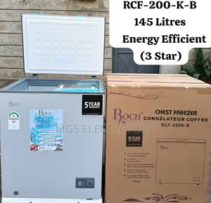 *Roch Chest Freezer 145l 1 Basket
°5years Warranty