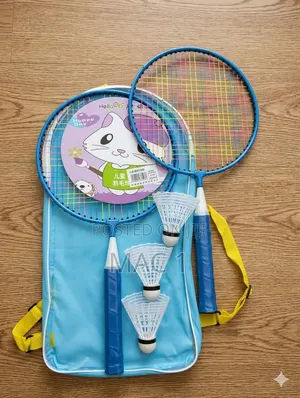 Complete Kids Badminton Racket Set With Carrying Case (2-Player Set)