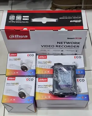 Eco Series Dahua 4 Channel Ip Camera Full Set Smart Hybrid
