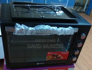 Nunix 60l Electric Oven in Black With a Rotisserie Functions