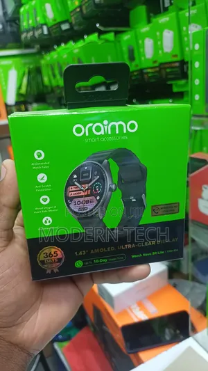 Oraimo Watch Nova 2r Lite 1.43" Amoled 30-Day Standby Smart Watch