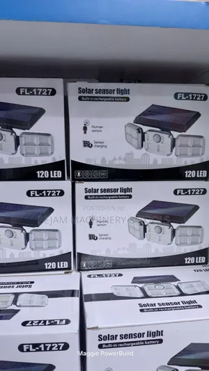 Solar Sensor Light a Security Floodlight Adjustable Heads Led Bulbs