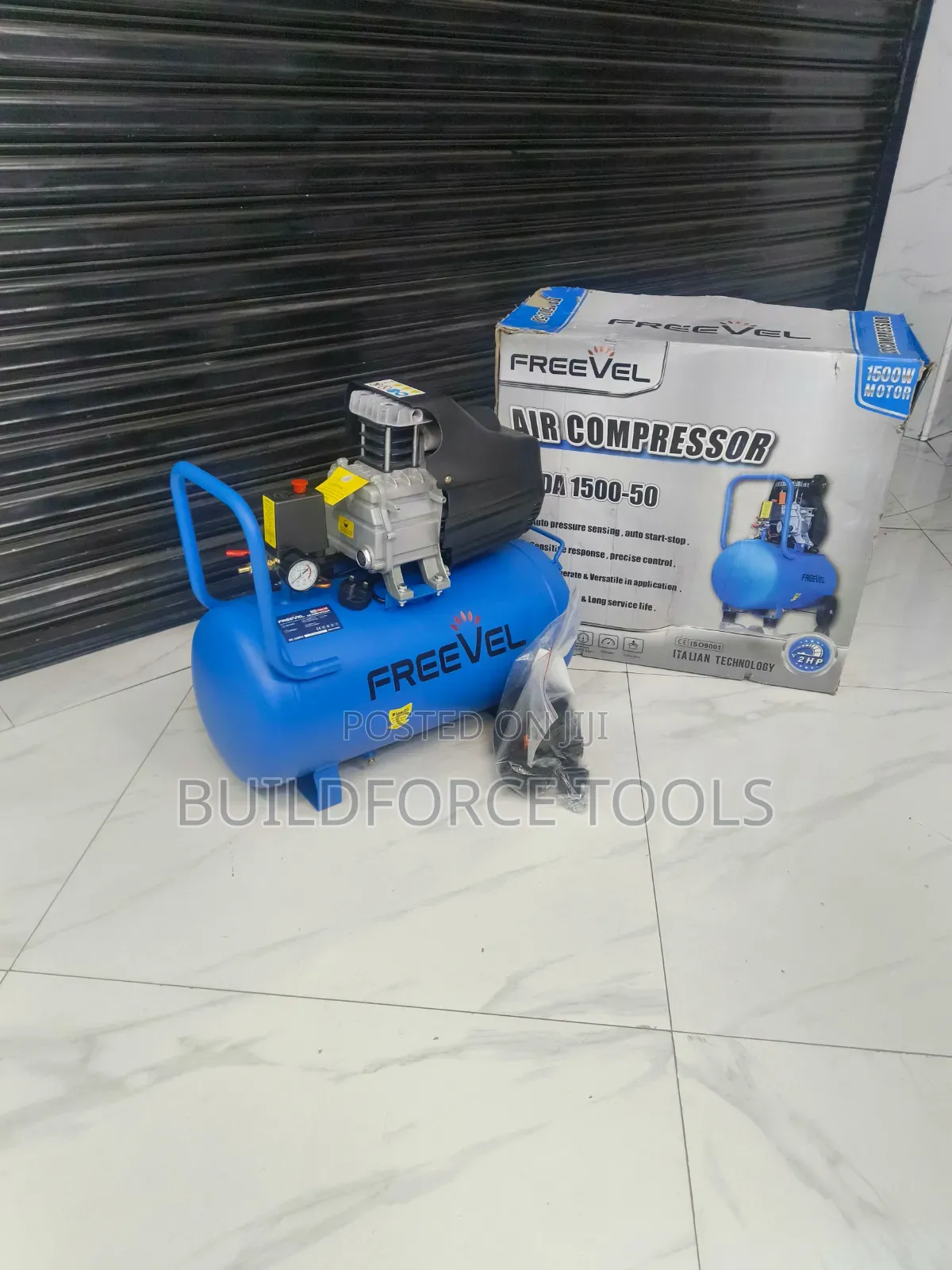 Freevel Air Compressor 50 Litres Electric Corded