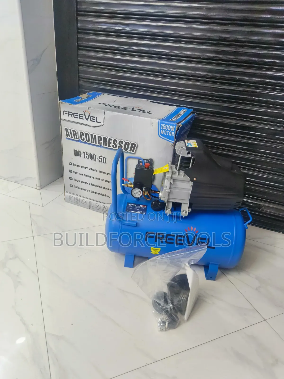 Freevel Air Compressor 50 Litres Electric Corded