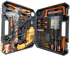 Dera Professional Electric Drill Tool Kit - Complete Home Repair Set.