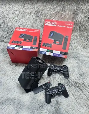  Smart Projector With Wireless Game Pads Home Cinema Gaming System
